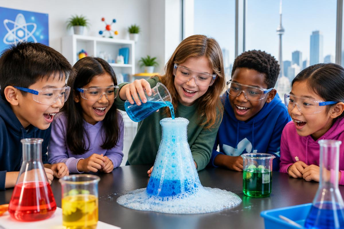 Children enjoying Curious Kids Science Club